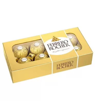 Chocolates Ferrero Rocher de 8 unidades.