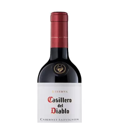 Botella de vino tinto para regalo.